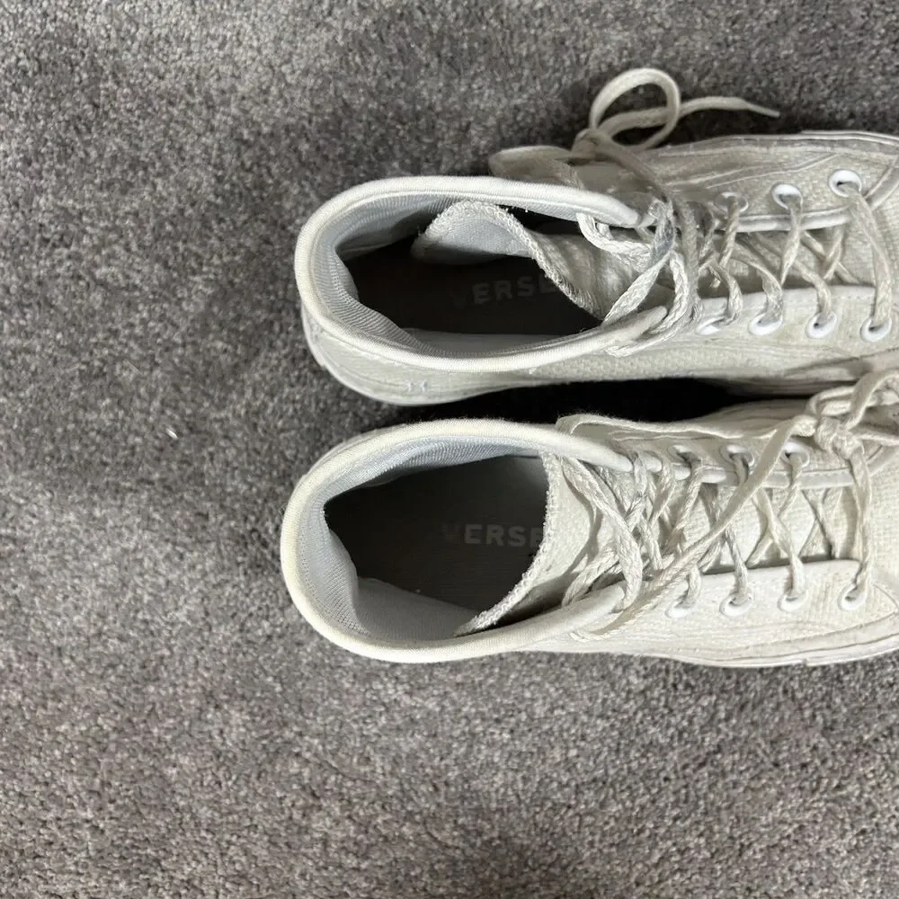 Converse CTAS Lift A05068C Women’s Sz 8.5 White Autumn Embroidery Platform Shoes
